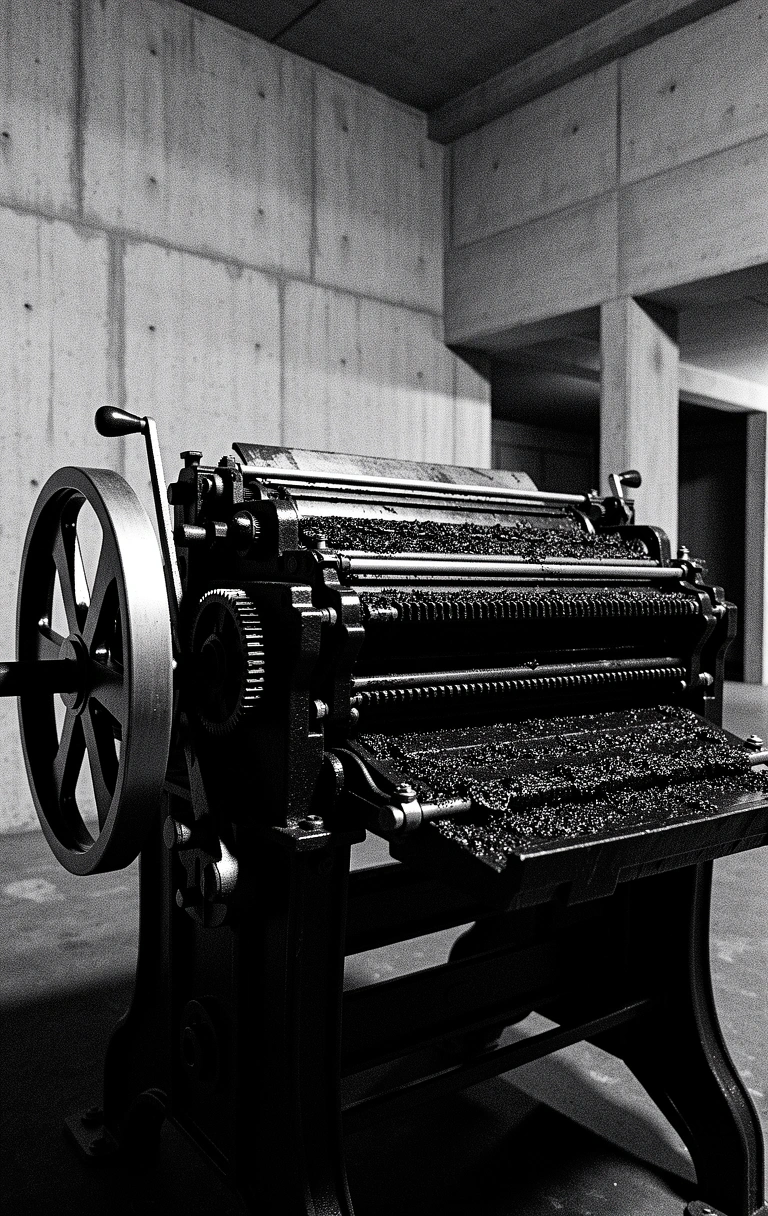 Presse à imprimer traditionnelle